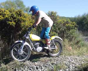 Classic Trials at Loburn, S Jones. Yamaha TY250